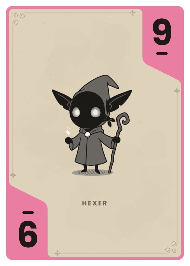 Rabble Number Card Game Template design 2