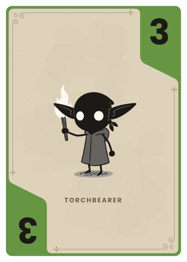 Rabble Number Card Game Template design 3