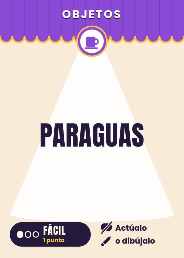 Juego de mímica para imprimir: Mumfox, cartas 7