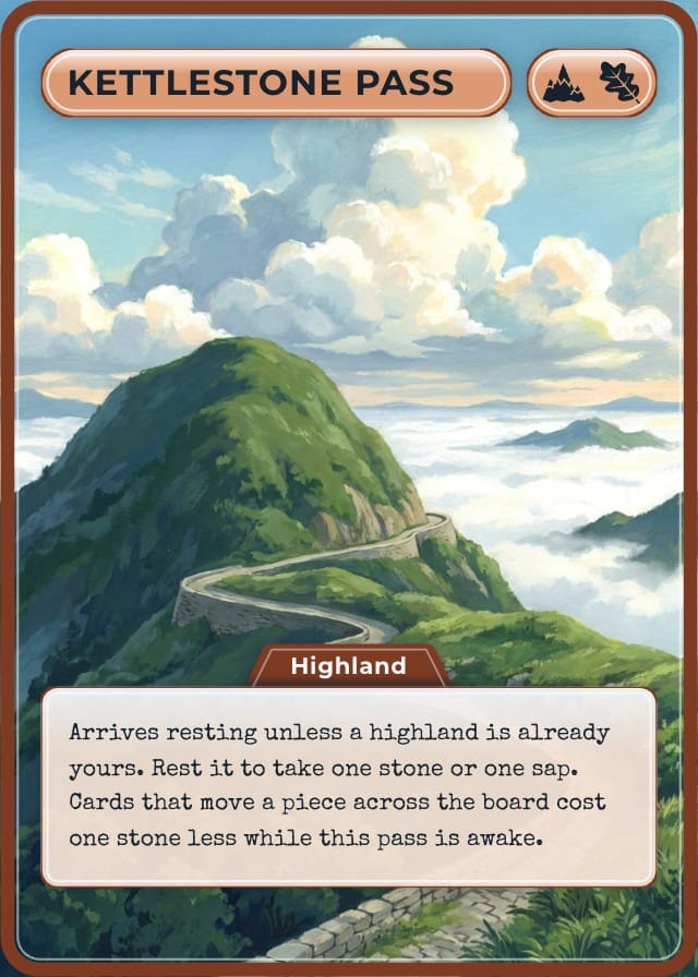 Waymark Land Card Game Template design 4