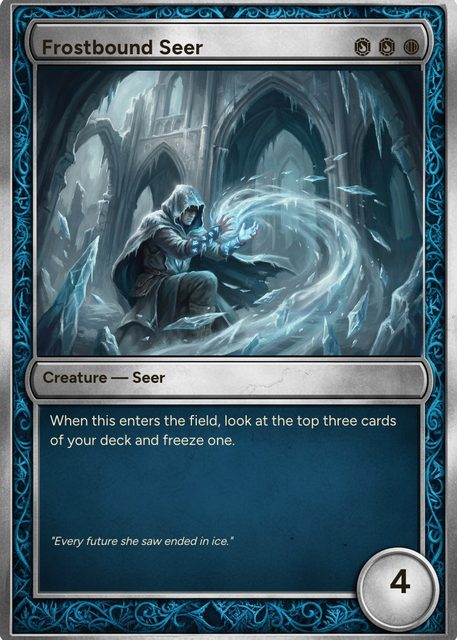 Emberwatch Fantasy Trading Card Template design 3