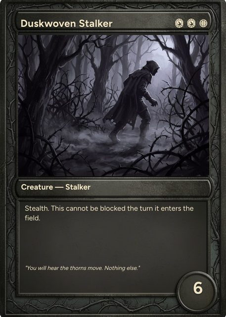 Emberwatch Fantasy Trading Card Template design 4