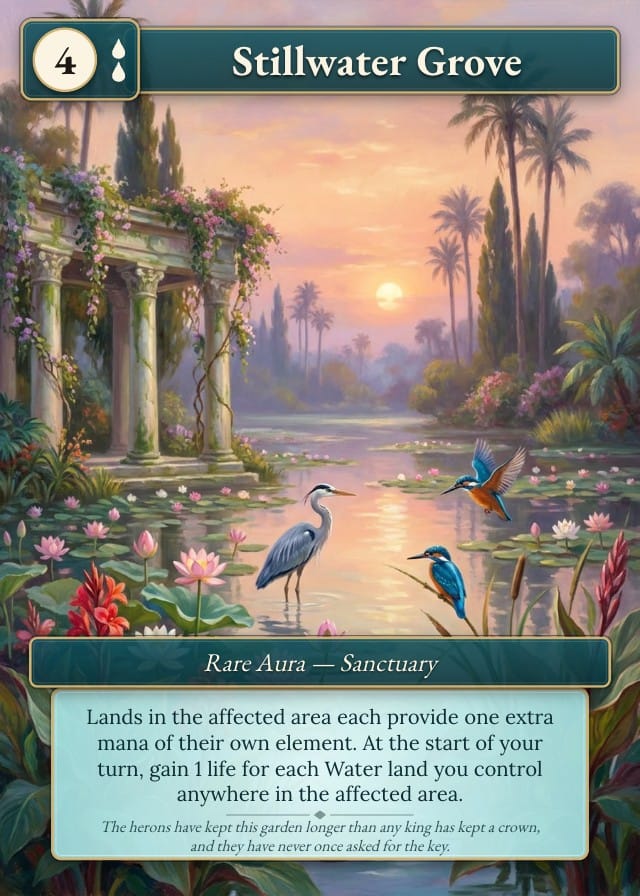Halcyon Full Art Trading Card Template design 1