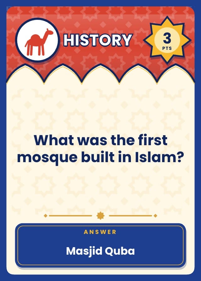 Dunewise Islamic Quiz Game Template card 2