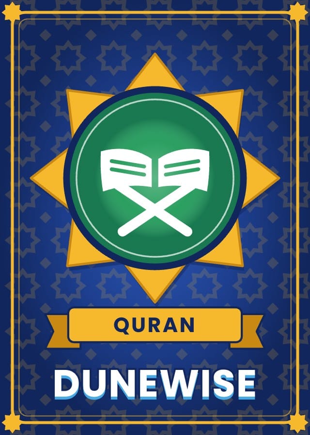 Dunewise Islamic Quiz Game Template card design 7