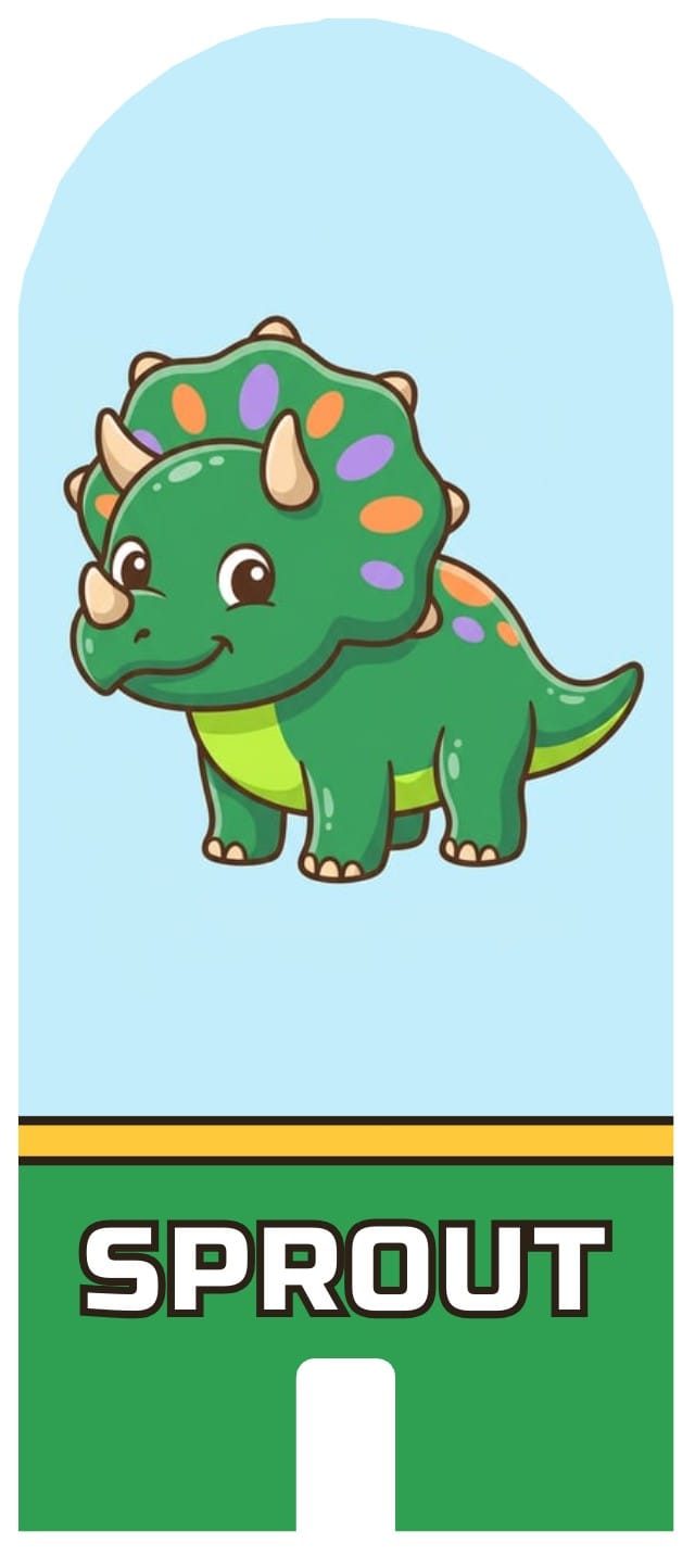 Rumblenest Dinosaur Board Game Template token design 3