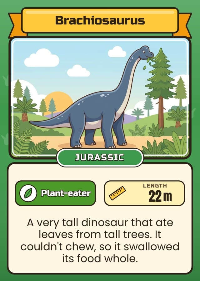 Rumblenest Dinosaur Board Game Template card design 8