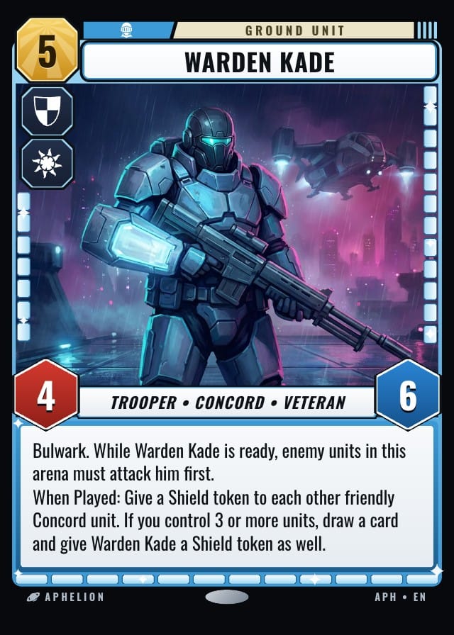 Aphelion Sci-Fi Trading Card Template design 1