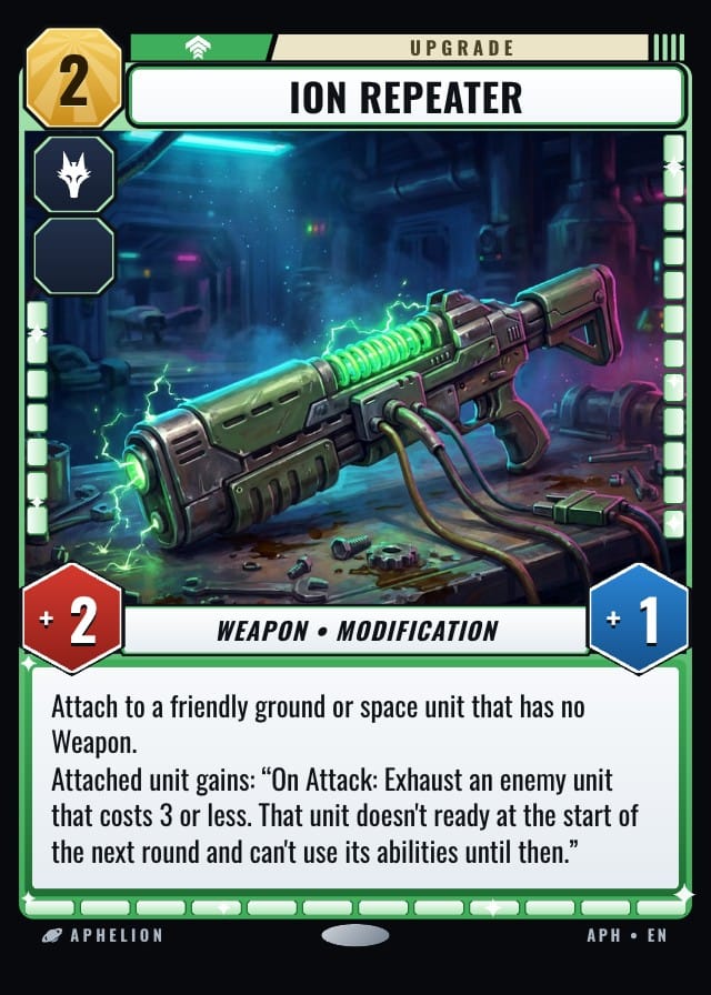 Aphelion Sci-Fi Trading Card Template design 4