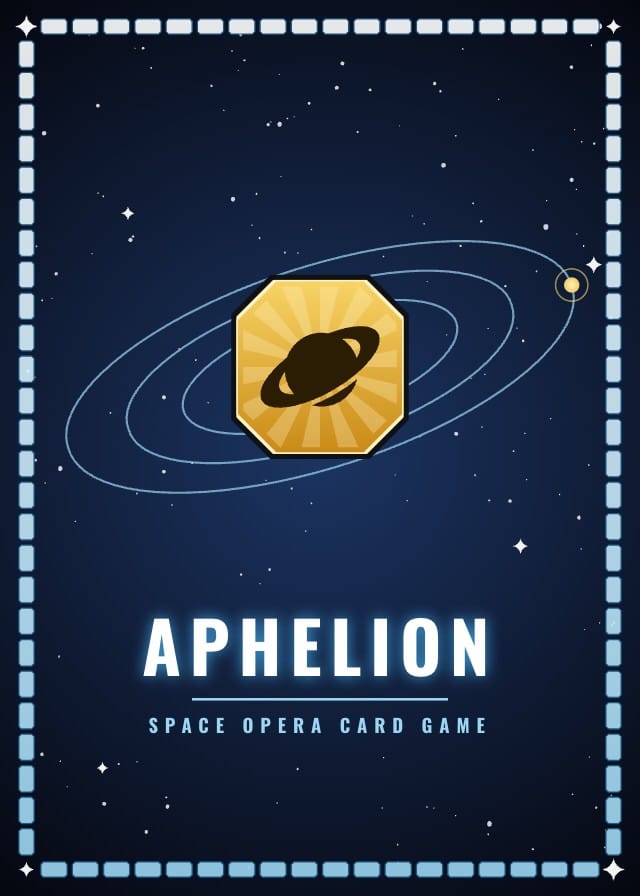 Aphelion Sci-Fi Trading Card Template design 5