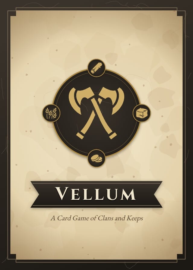 Vellum Medieval Board Game Card Template design 5