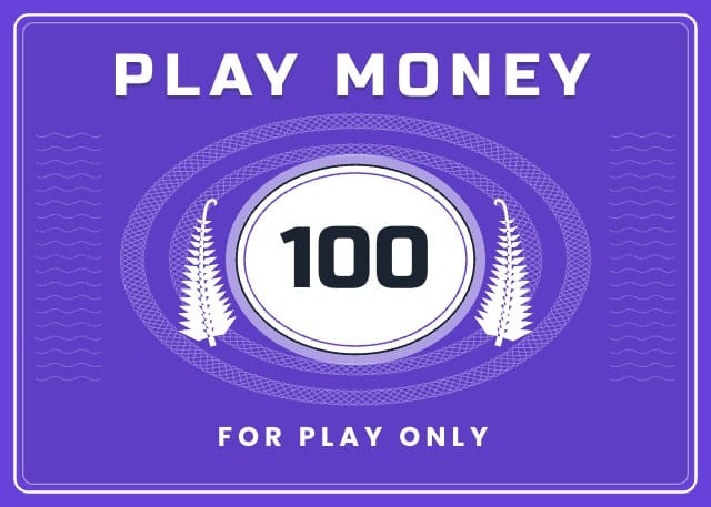 Fernmint Printable Play Money Template design 8