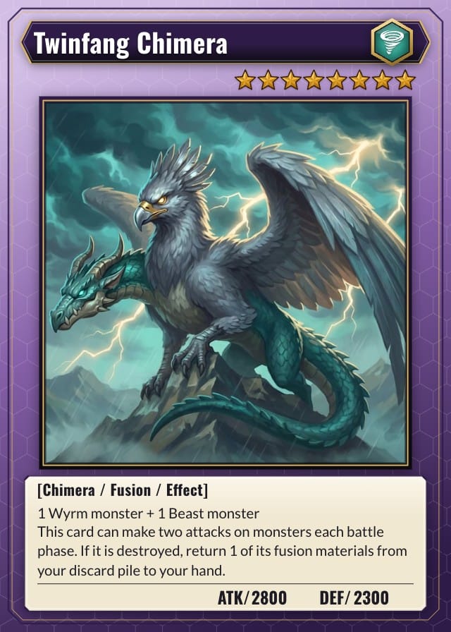 Riftcall Monster, Spell and Trap Card Template preview