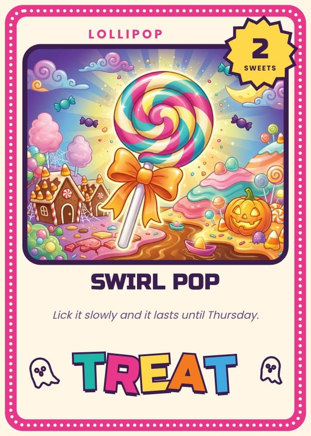 Sugarhaunt Printable Halloween Game Template card 2