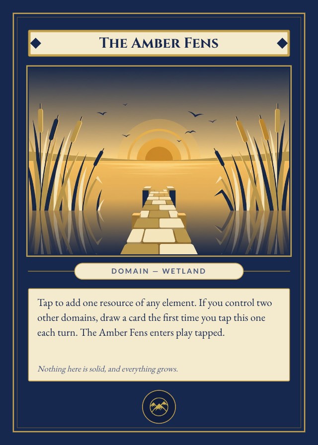Filigree Fantasy Card Game Template design 4