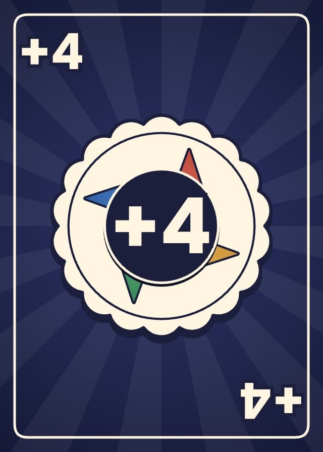 Pinwheel Color-Matching Card Game Template design 3