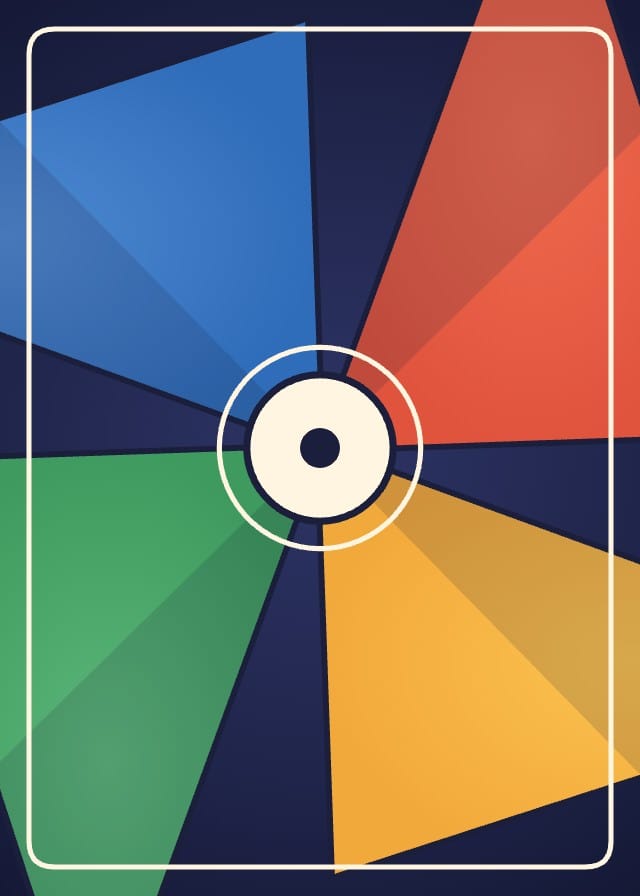 Pinwheel Color-Matching Card Game Template design 7