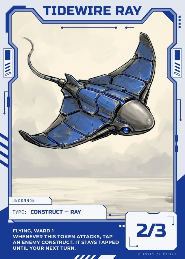 Chassis Token Card Template design 1