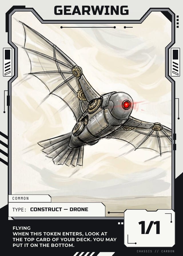 Chassis Token Card Template design 2