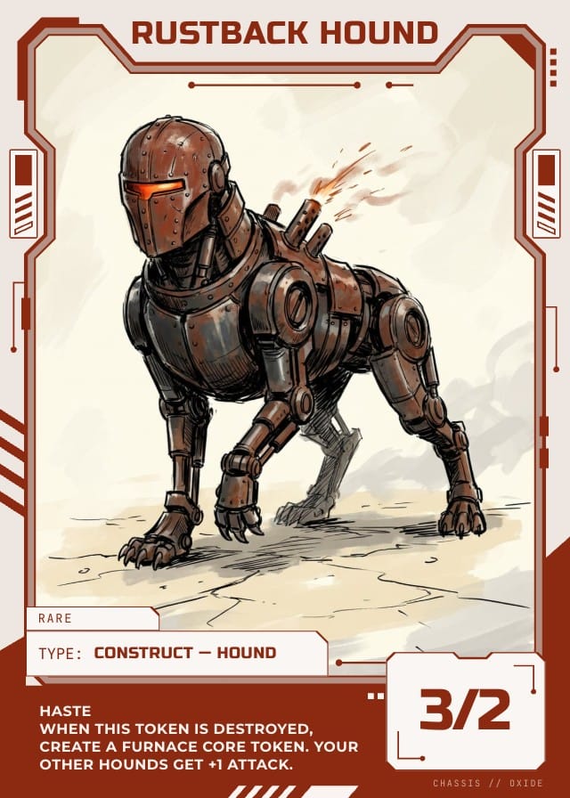 Chassis Token Card Template design 3