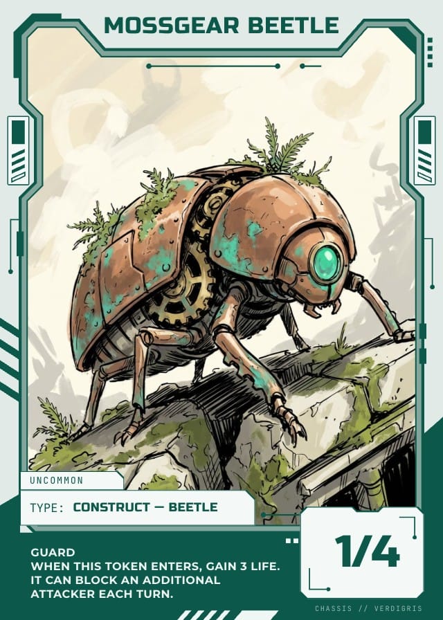 Chassis Token Card Template design 4