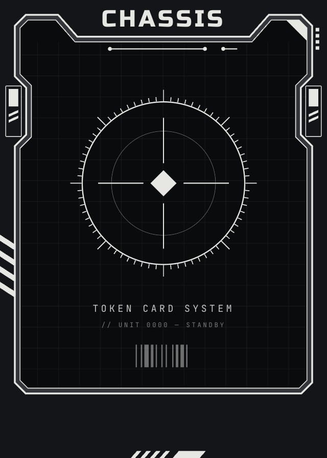 Chassis Token Card Template design 5