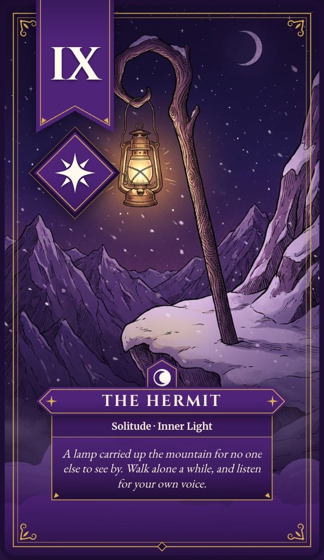 Nightjar Custom Tarot Card Template design 2