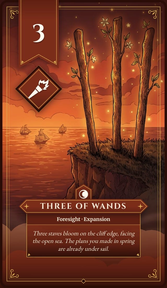 Nightjar Custom Tarot Card Template design 3
