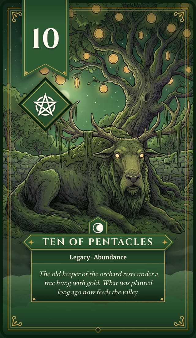 Nightjar Custom Tarot Card Template design 4