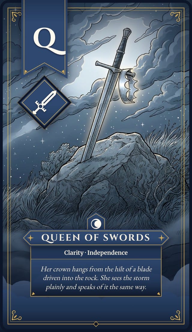 Nightjar Custom Tarot Card Template design 5