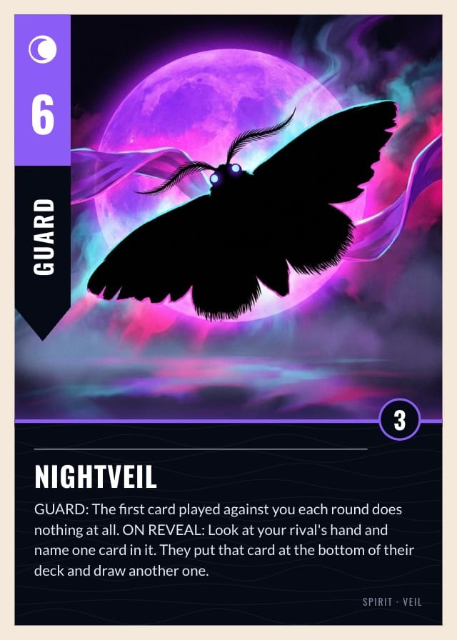 Afterglow Neon Card Game Template design 3
