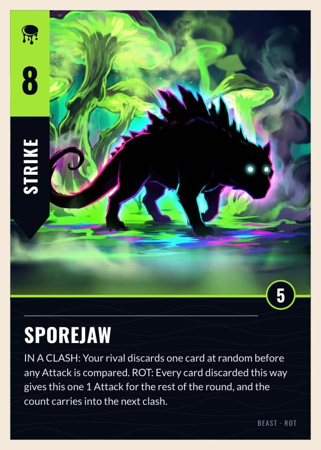 Afterglow Neon Card Game Template design 4