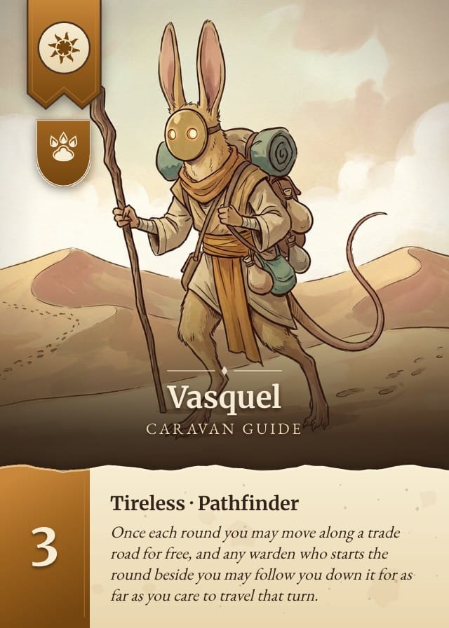 Thicket Character Board Game Card Template design 4