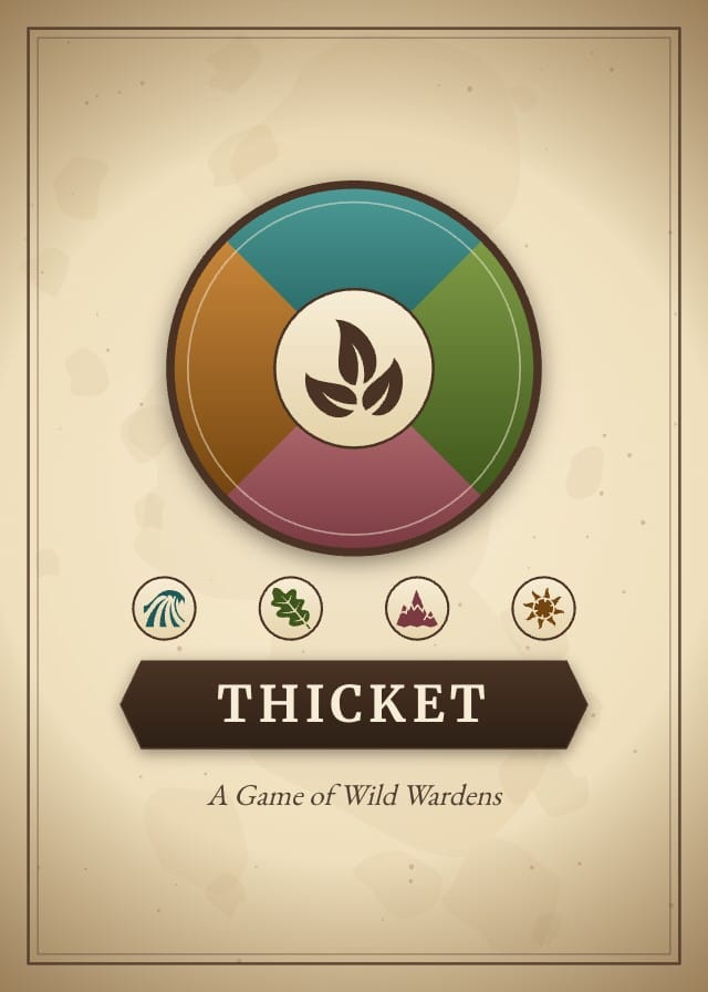 Thicket Character Board Game Card Template design 5