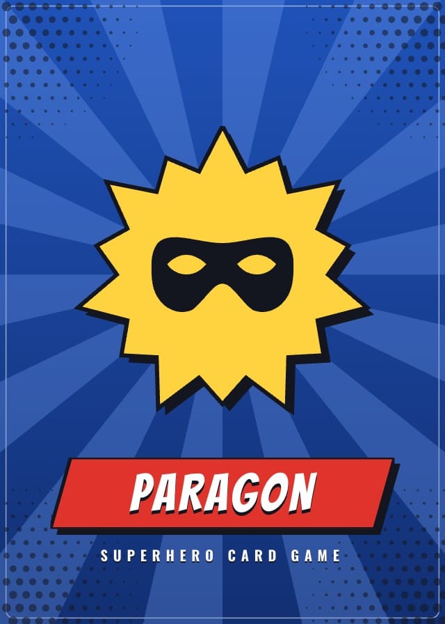 Paragon Superhero Card Game Template design 5