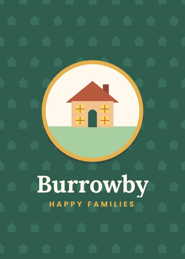 Burrowby Printable Happy Families Card Game Template design 3