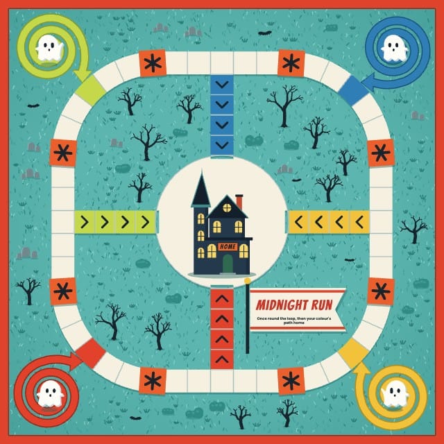 Wispwood Halloween Board Game Template preview