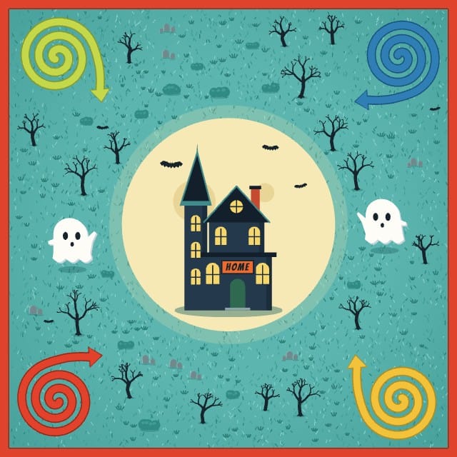 Wispwood Halloween Board Game Template design 3