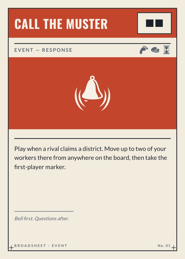 Broadsheet Event and Item Card Template preview