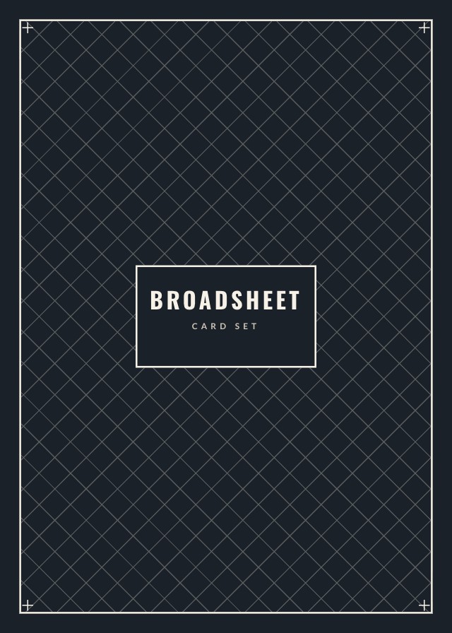 Broadsheet Event and Item Card Template design 5