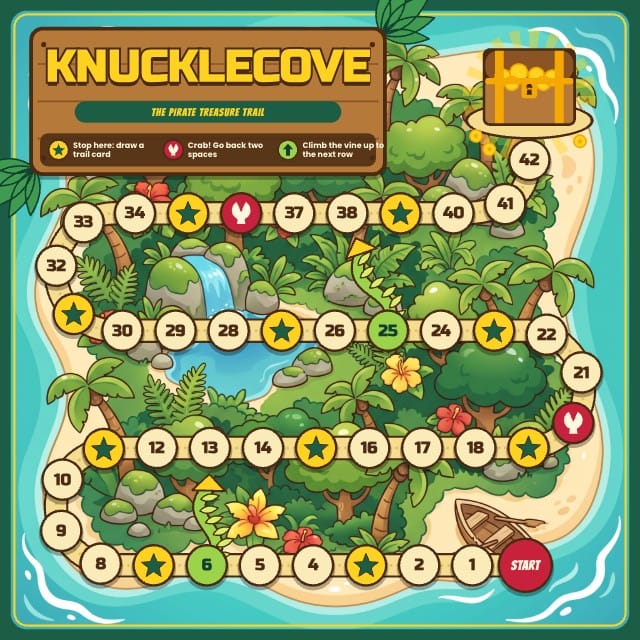 Knucklecove Pirate Board Game Template preview