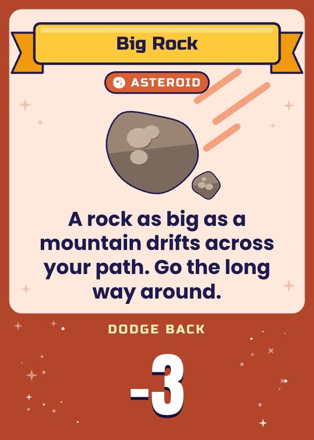 Cometcaper Space Board Game Template card design 4