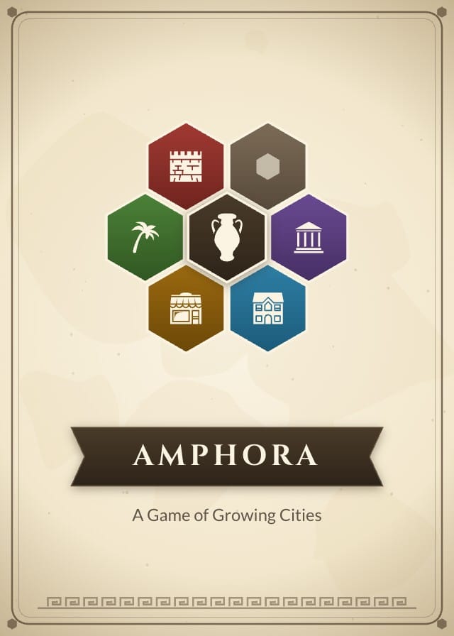 Amphora City Building Board Game Card Template design 6
