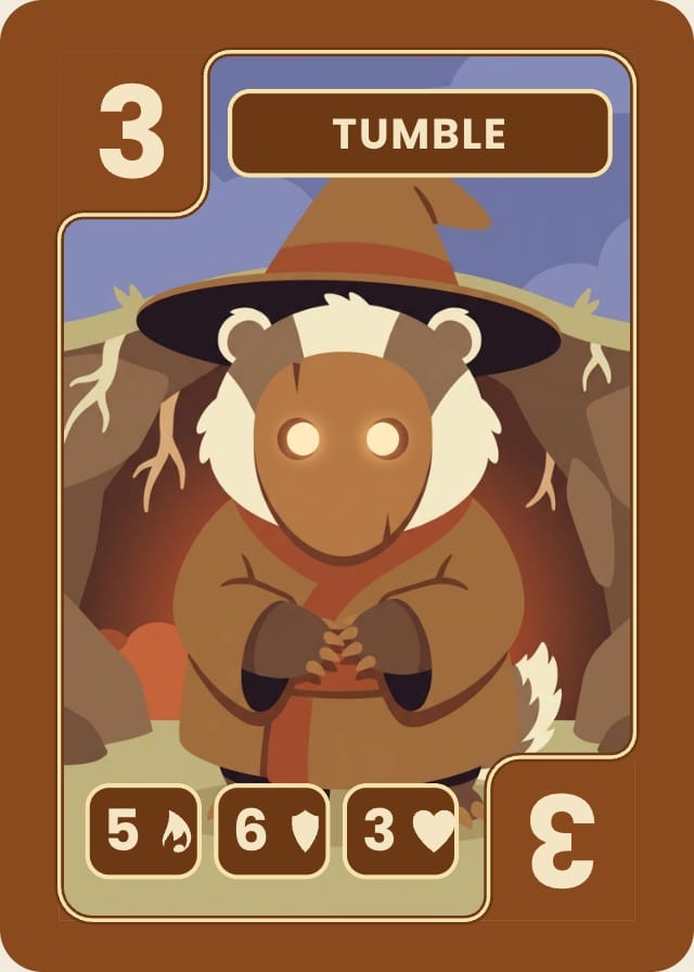 Mooncap Wizard Card Game Template design 4