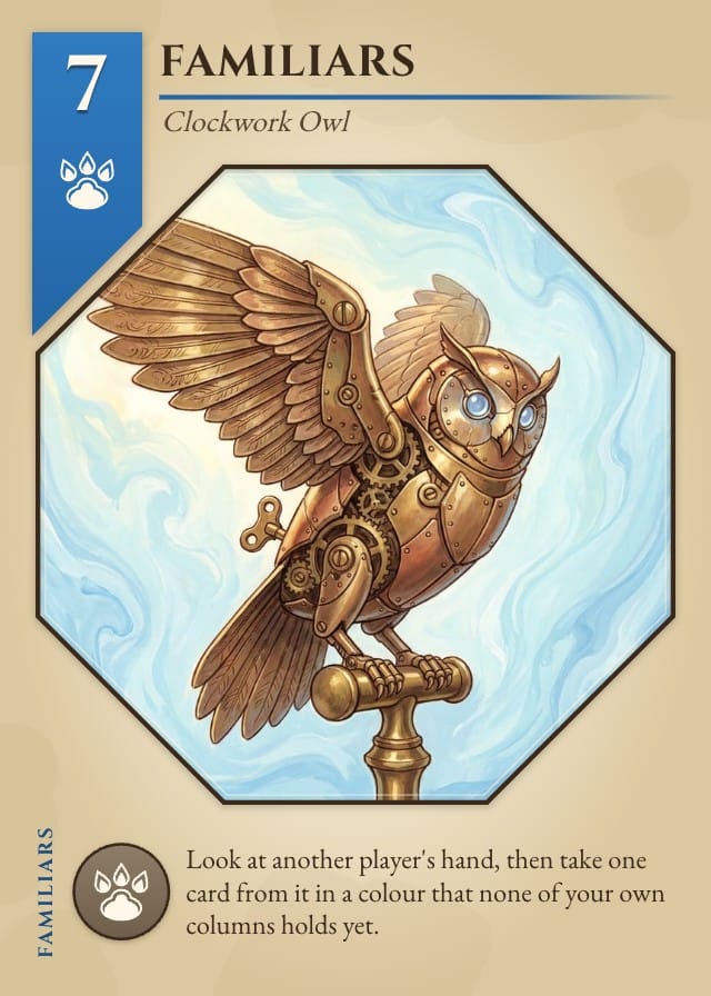 Curio Set-Collection Card Game Template design 3