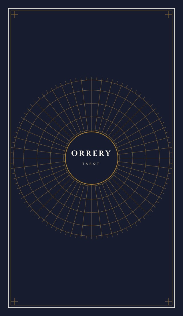 Orrery Tarot and Oracle Card Template design 5
