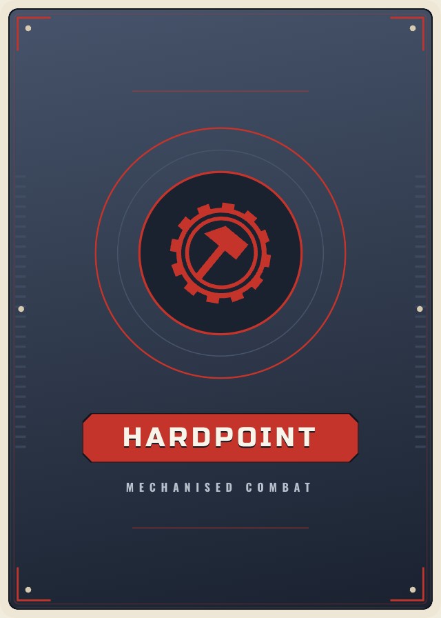 Hardpoint Mecha Trading Card Template design 5