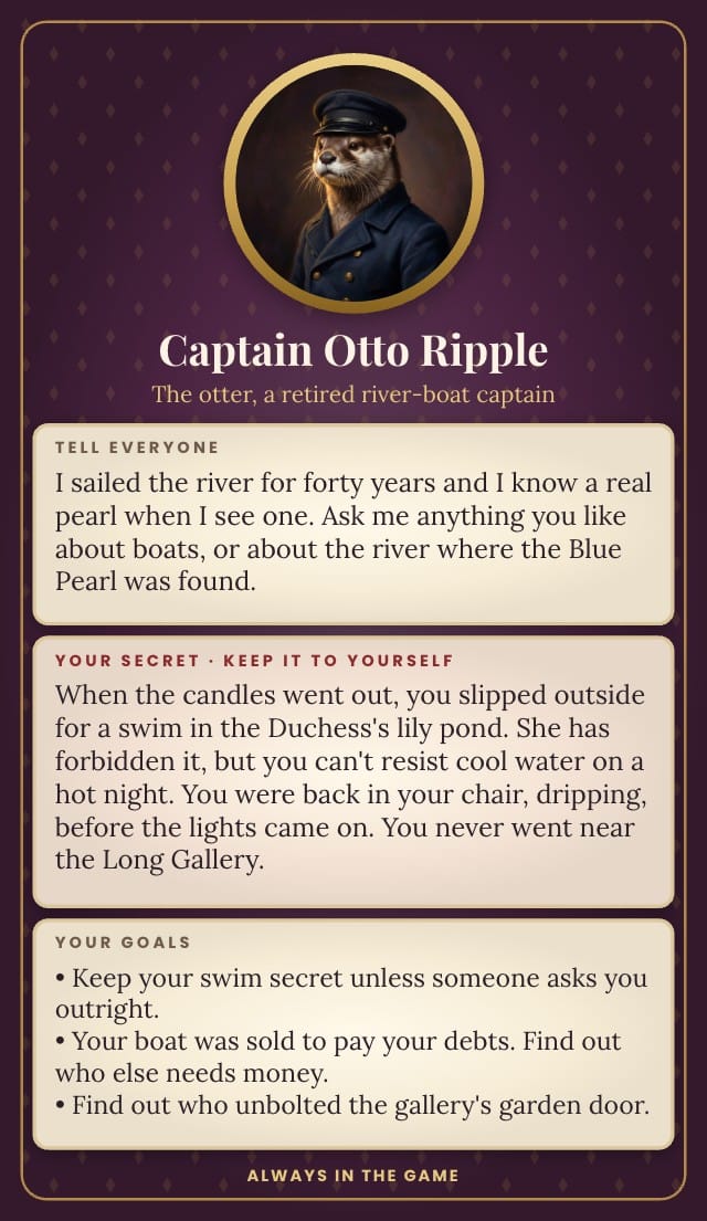 Mistlecombe Printable Murder Mystery Game Template design 2