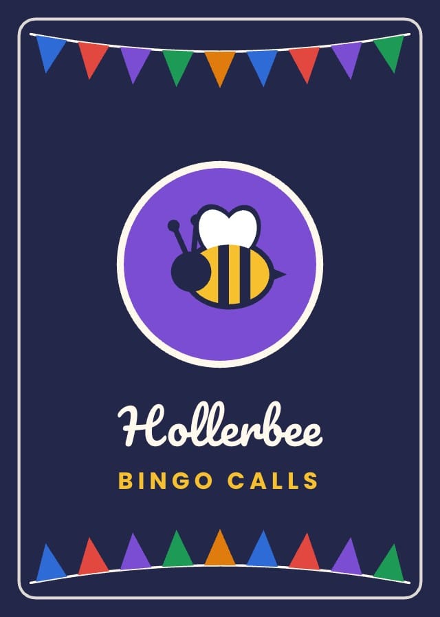 Hollerbee Bingo Card Template card design 6