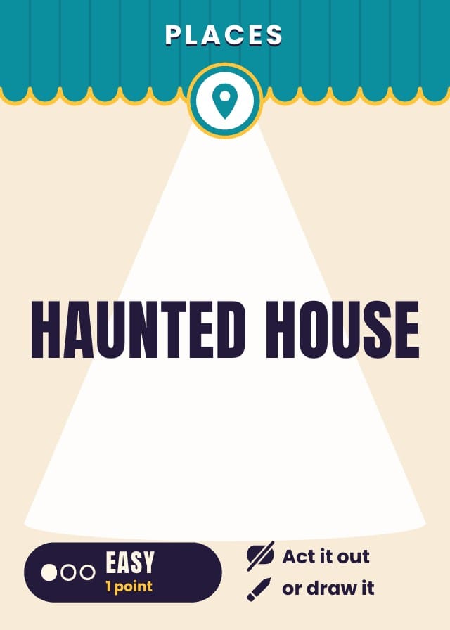 Mumfox Printable Charades Card Template design 1